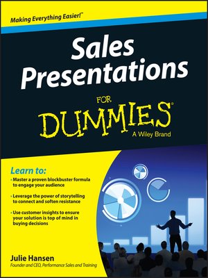 cover image of Sales Presentations for Dummies